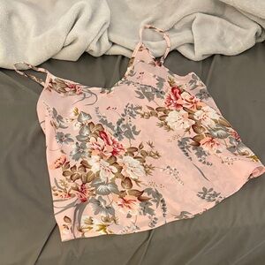 Floral Pink tank Top